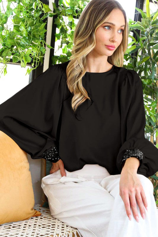 Satin Blouse Top
