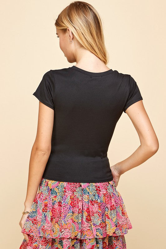 Solid Cropped Top