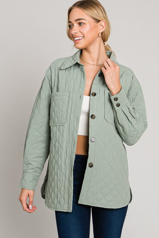 Quilted Oversized Shacket