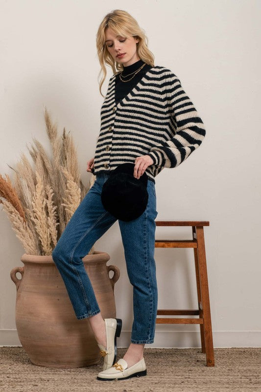 Striped Cardigan