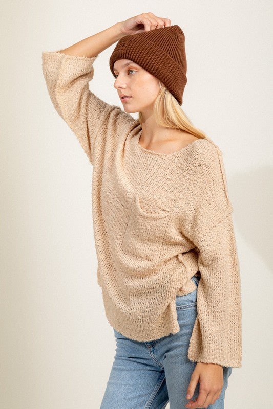 Loose Fit Sweater Top