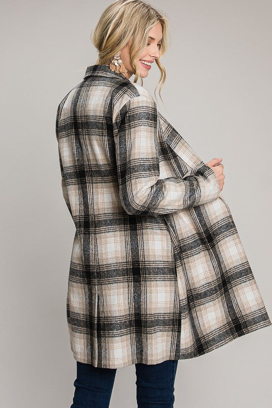 Plaid Oversized Coat