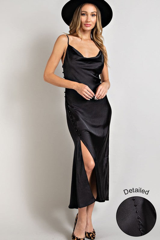 Satin Maxi Dress