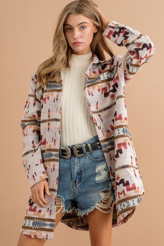 Aztec Shirt Jacket