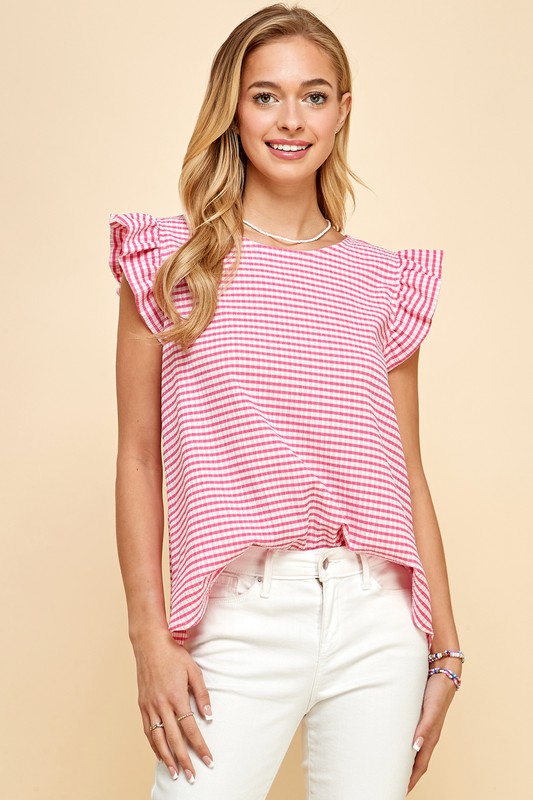 Ruffled Sleeves Top