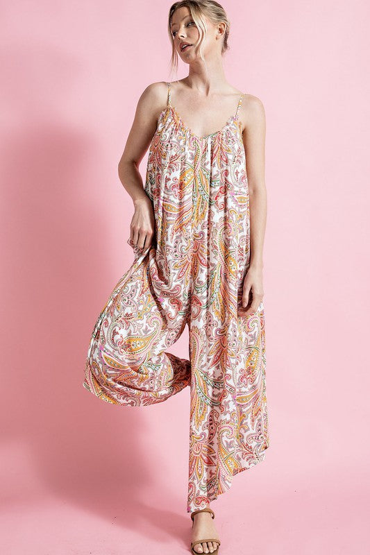 Paisley Printed Jumpsuit