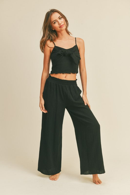 Tied Gauze Top