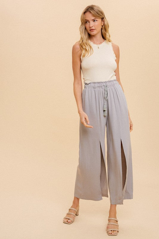 Ruffled Wide Pants