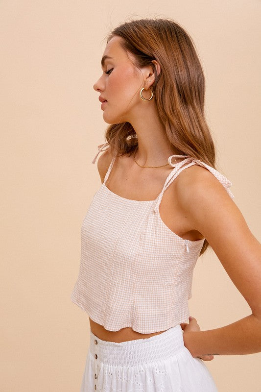 Gingham Crop Top