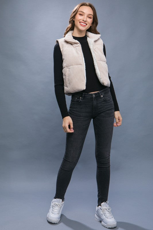Corduroy Sherpa Vest