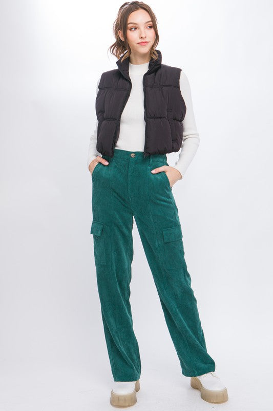 High Neck Puffer Vest