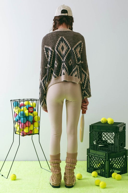 Geo Print Cardigan
