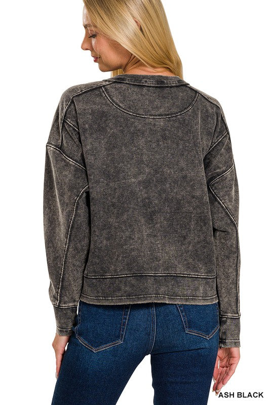 Acid Wash Pullover