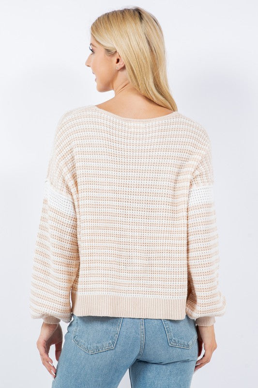 Striped Cozy Pullover