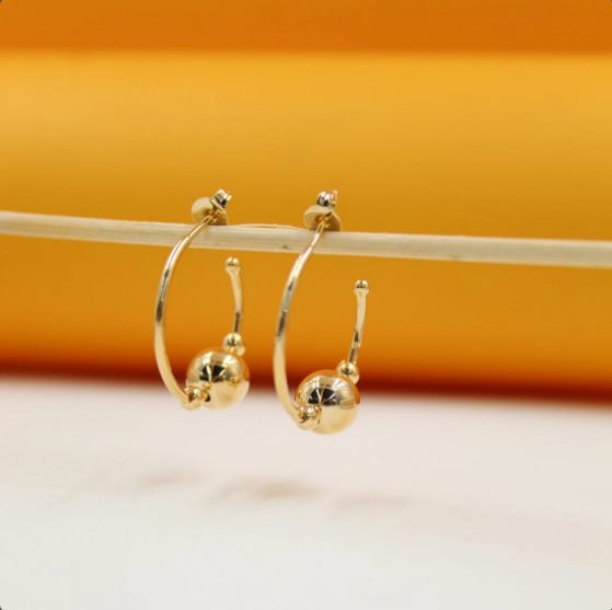 Round Beaded Earrings