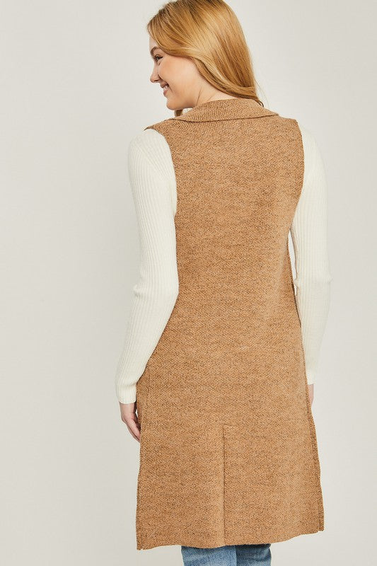 Sleeveless Cardigan Vest