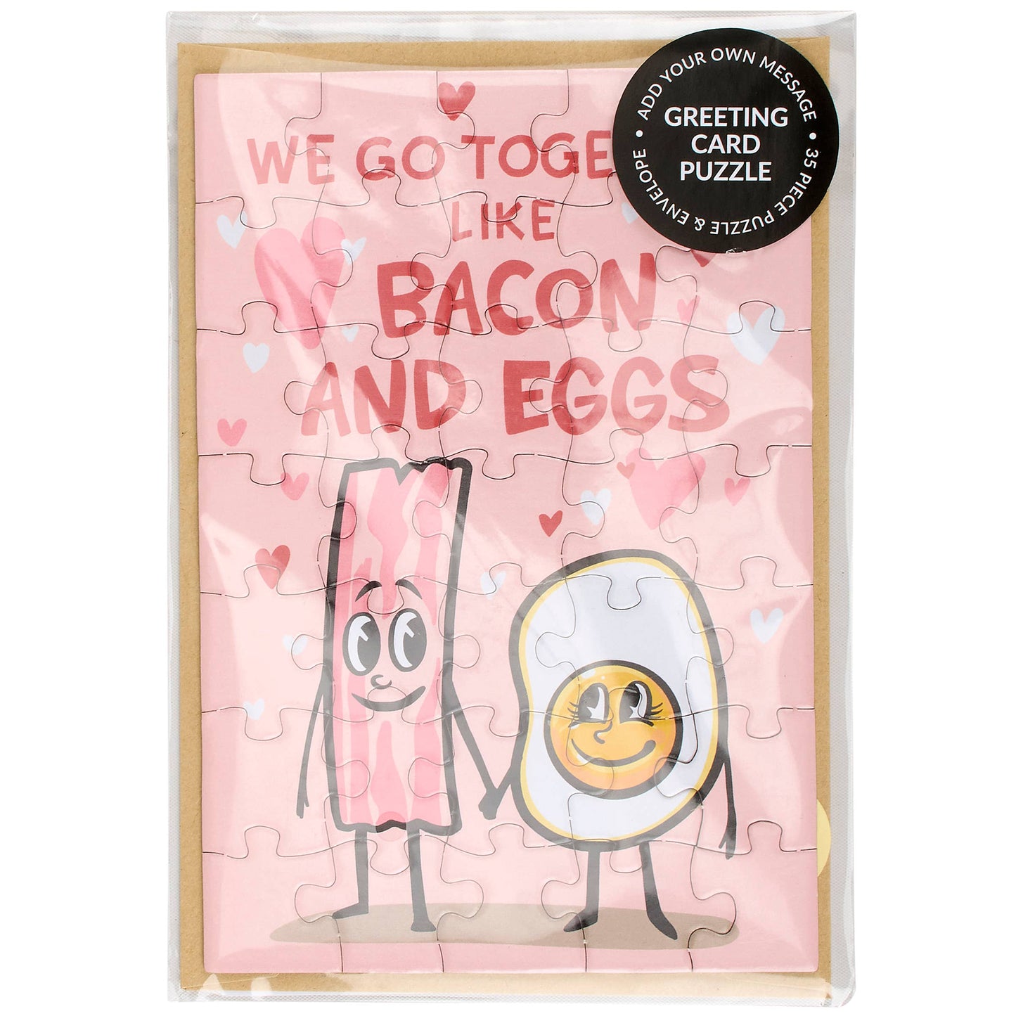 Bacon Eggs Puzzle Card