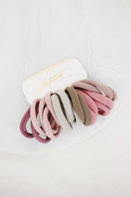 Mauve Hair Tie Set