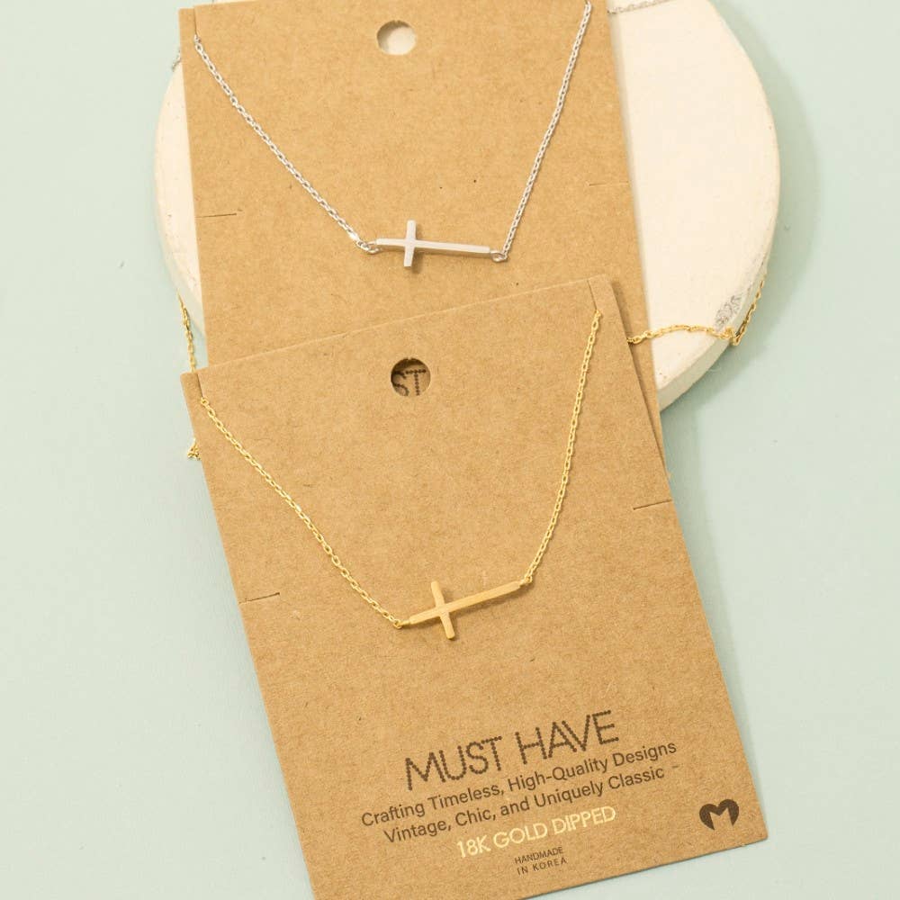 Gold Cross Necklace