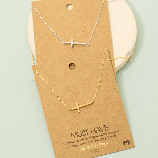 Gold Cross Necklace