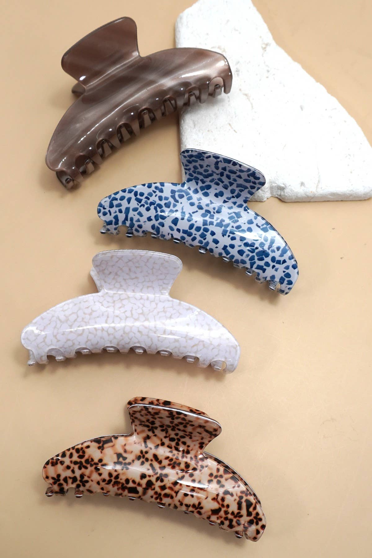 Vintage Porcelain Claw Clips