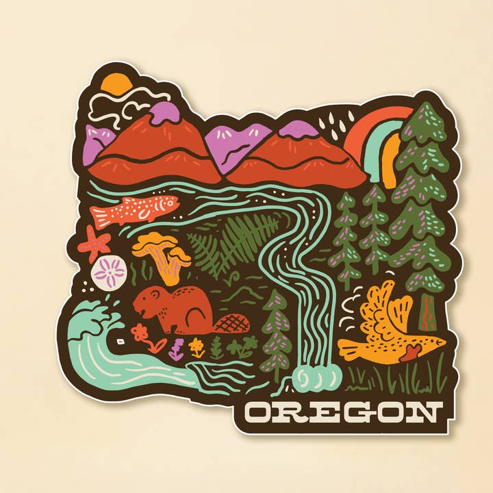 Oregon Adventures Sticker