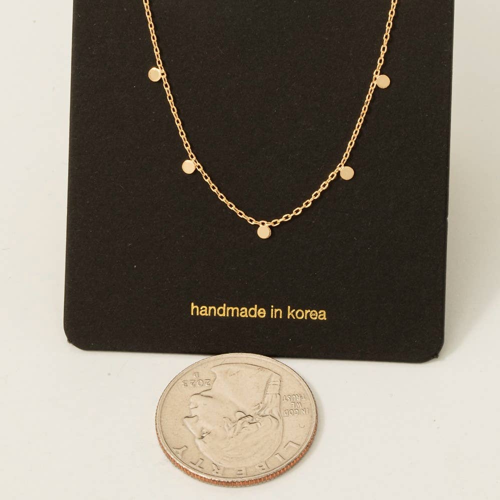 Dainty Disc Necklace