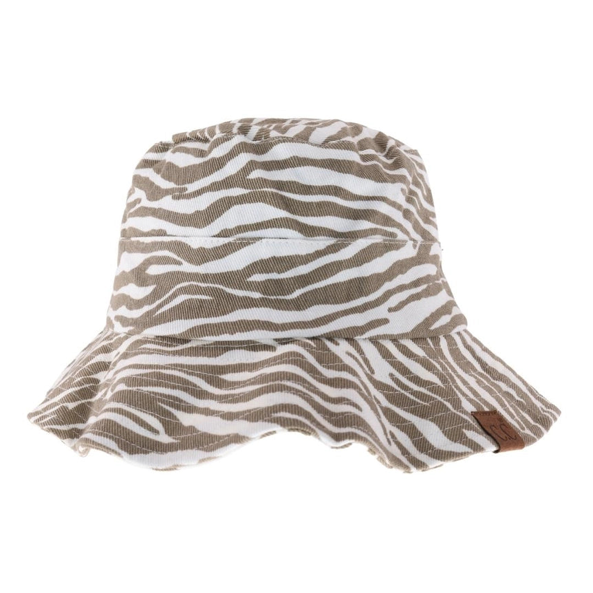 Zebra Print Bucket Hat