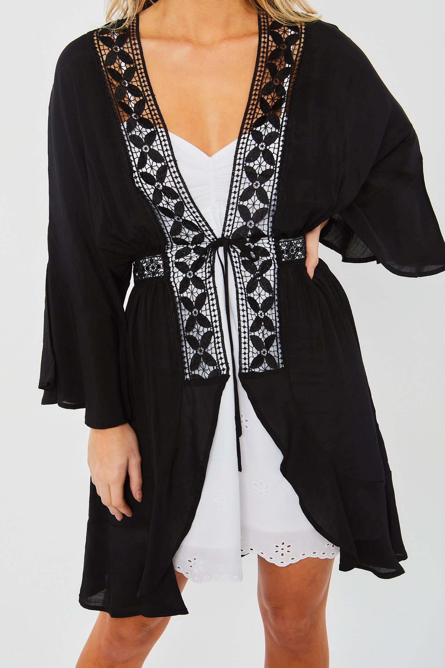 Crochet Lace Kimono