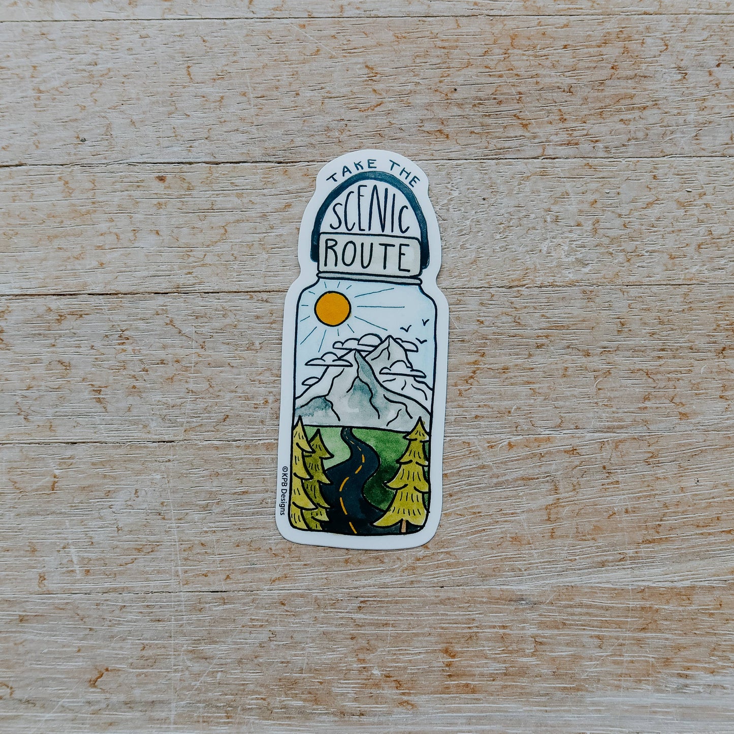 Scenic Route Sticker