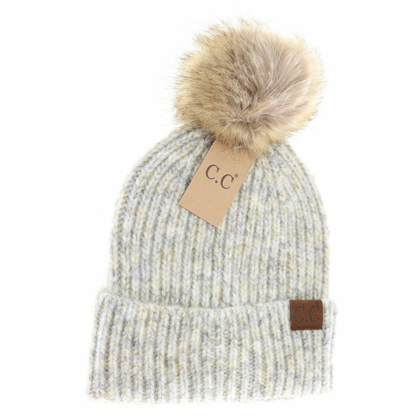 Soft Ribbed Fur Beanie