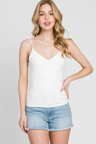 Fitted V-Neck Cami Top