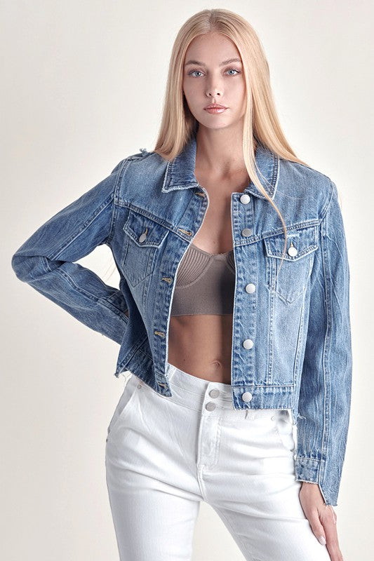 Uneven Hem Jacket