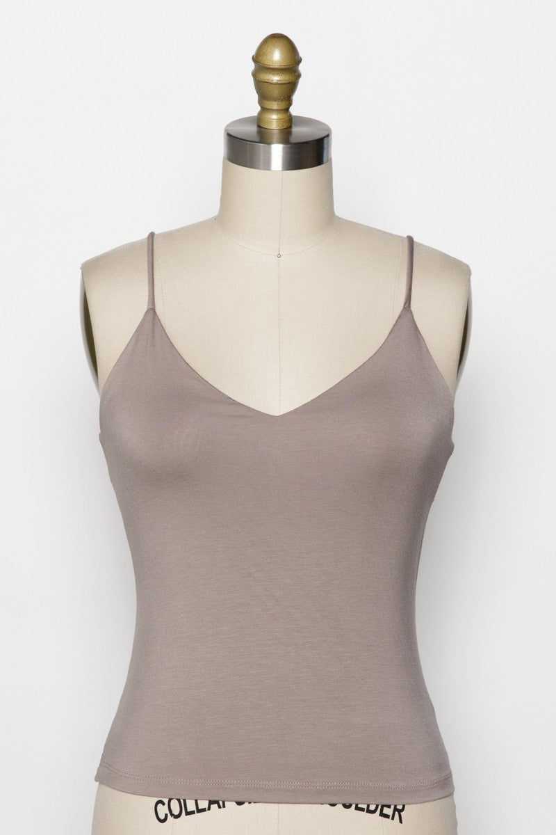 Fitted V-Neck Cami Top