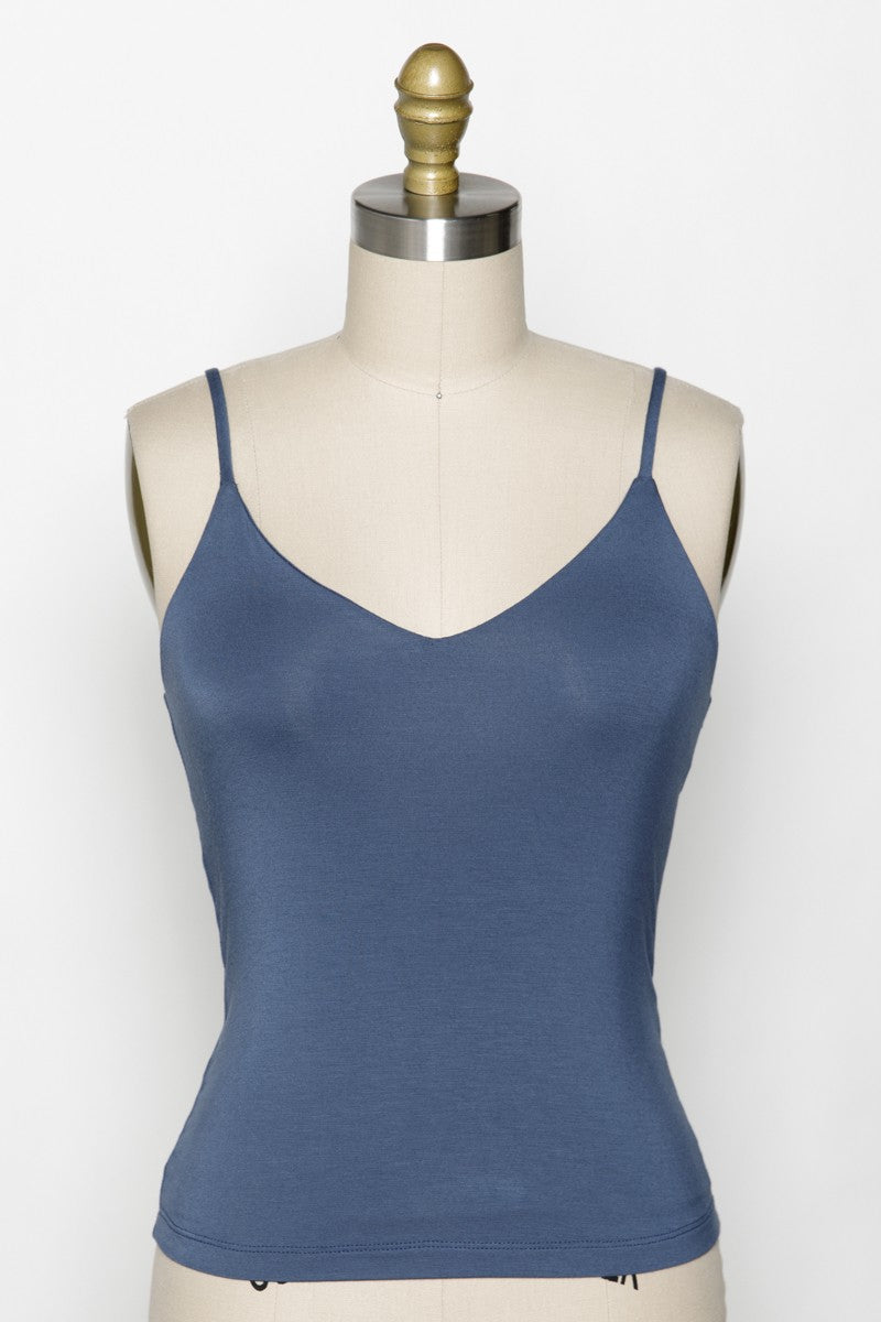 Fitted V-Neck Cami Top