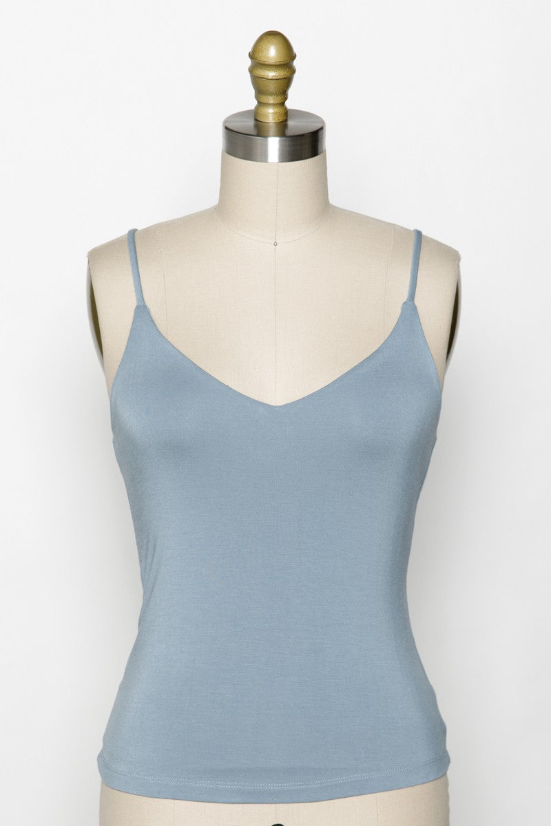 Fitted V-Neck Cami Top