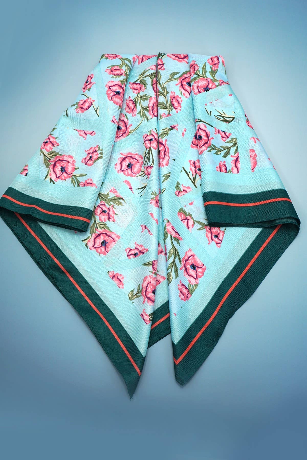 Oversized Floral Print Scarf