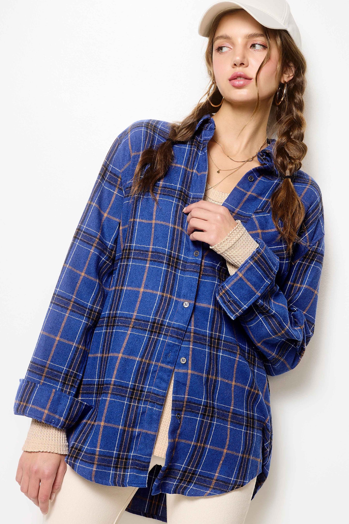 Button-Down Plaid Shirt