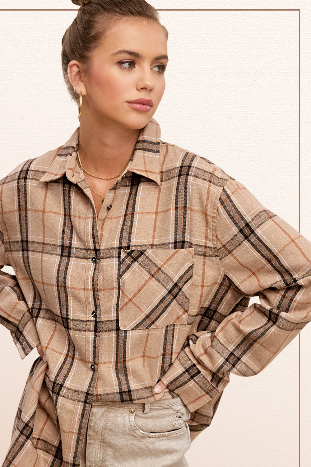 Button-Down Plaid Shirt