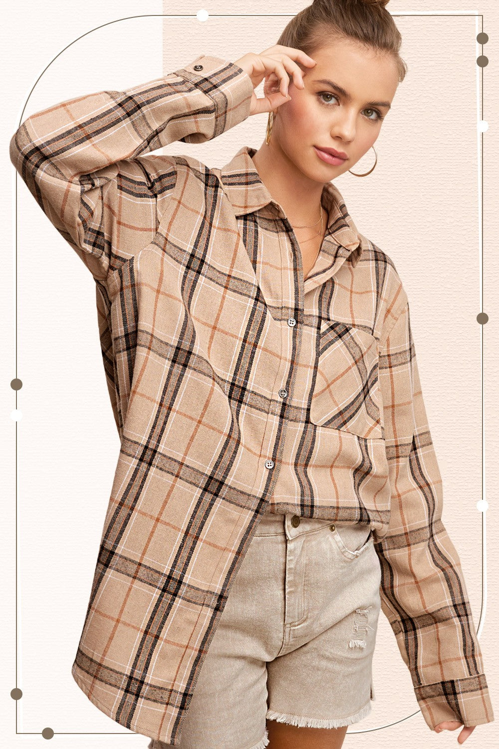 Button-Down Plaid Shirt