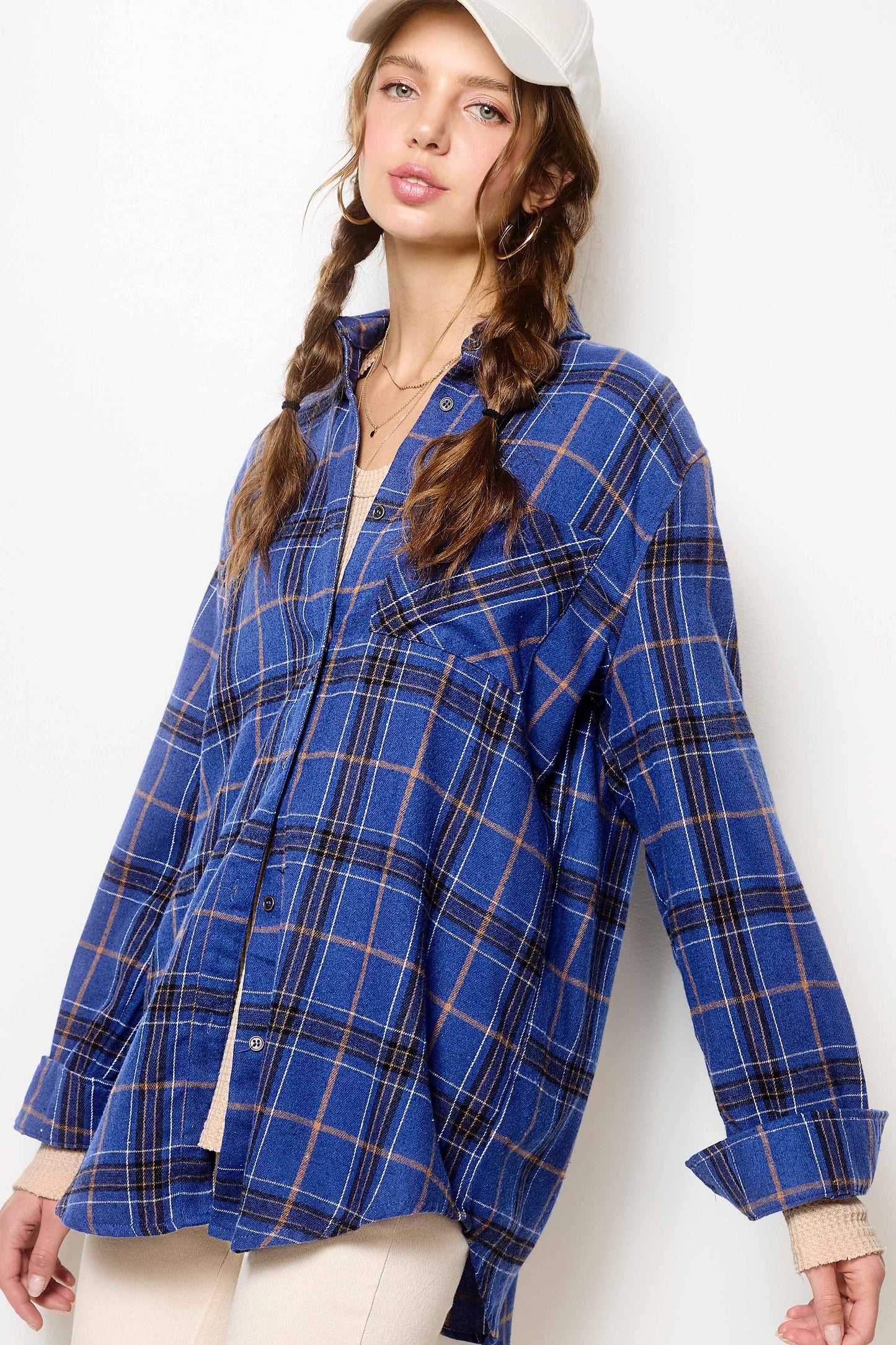 Button-Down Plaid Shirt