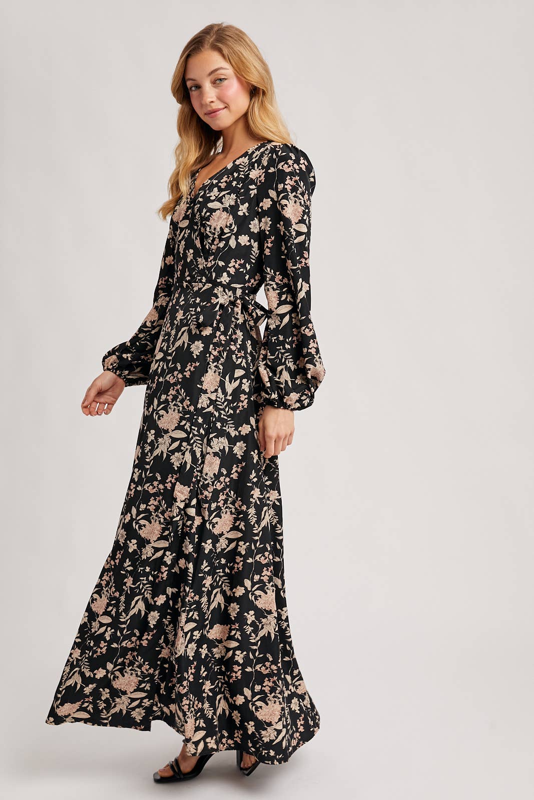 Floral Wrap Maxi