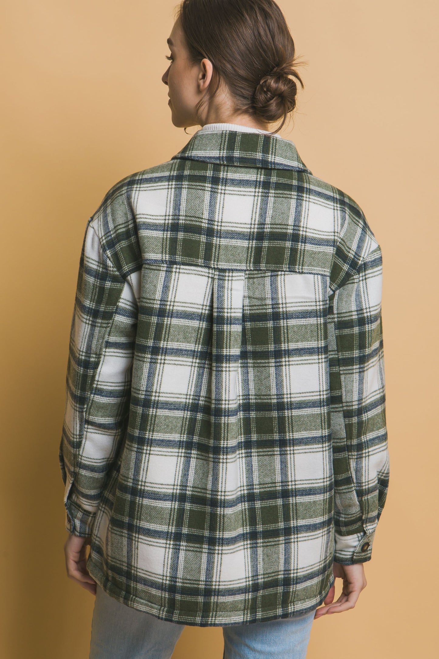 Plaid Sherpa Jacket