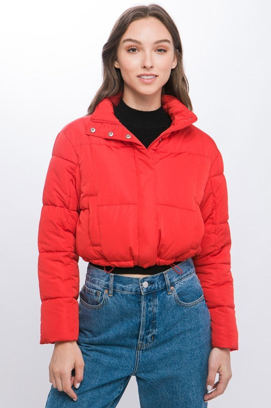 Zipper Puffer Jacket