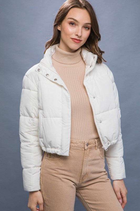 Zipper Puffer Jacket