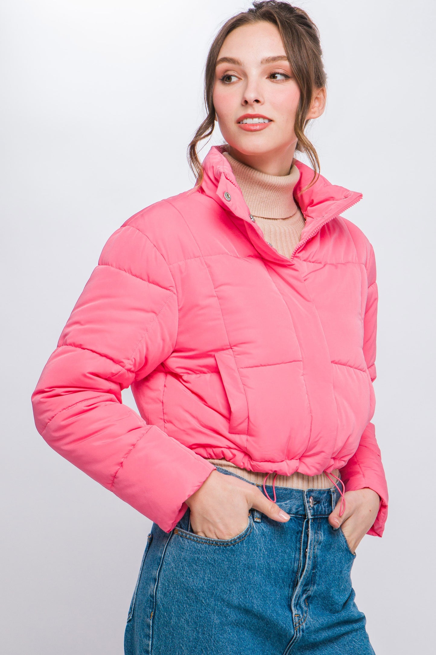 Zipper Puffer Jacket