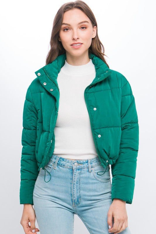 Zipper Puffer Jacket