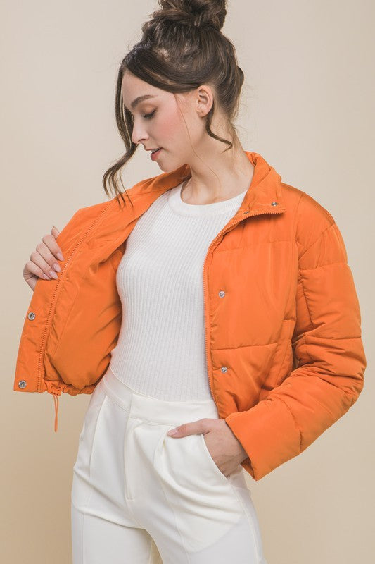 Zipper Puffer Jacket