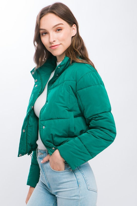 Zipper Puffer Jacket