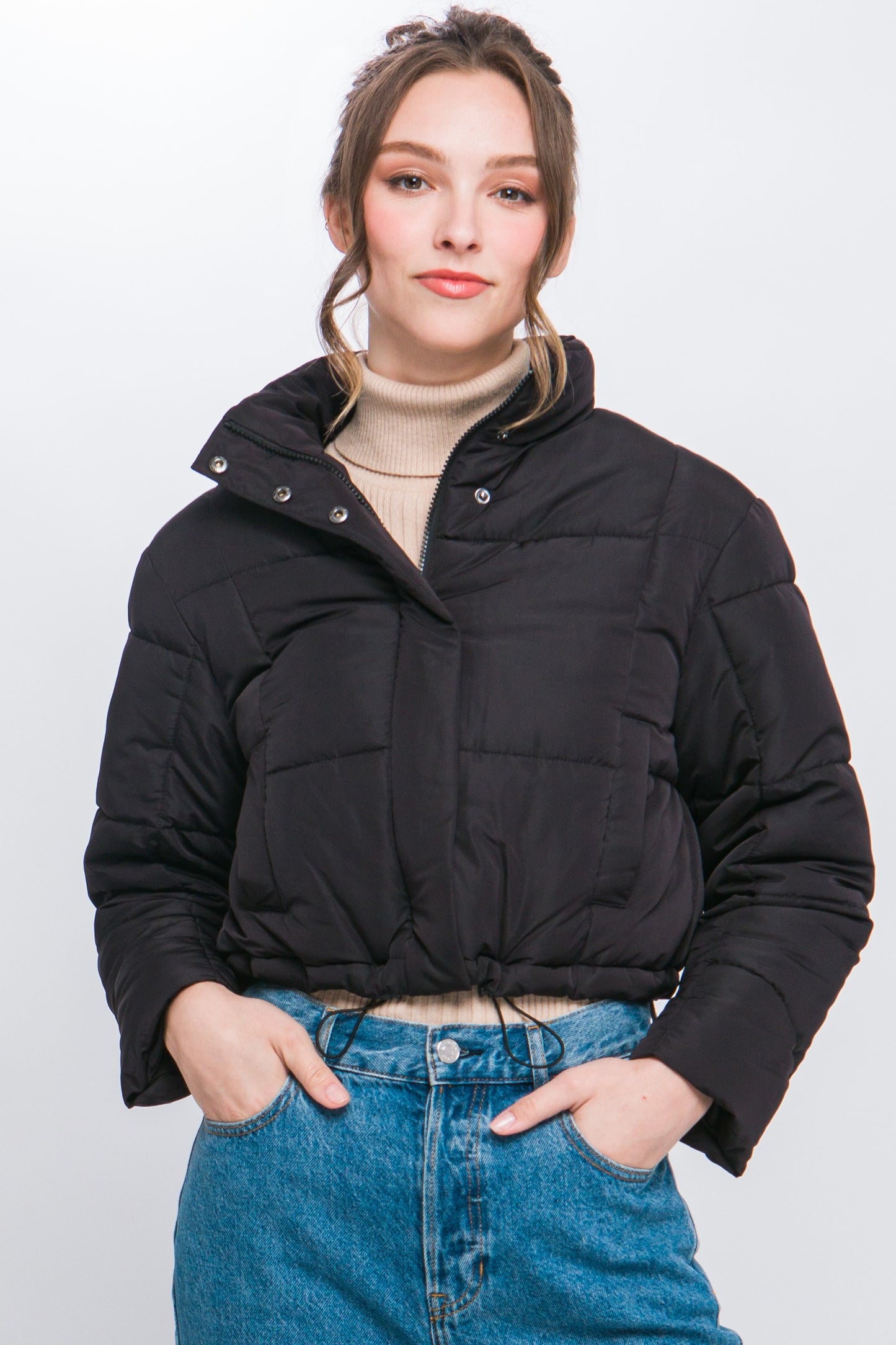 Zipper Puffer Jacket